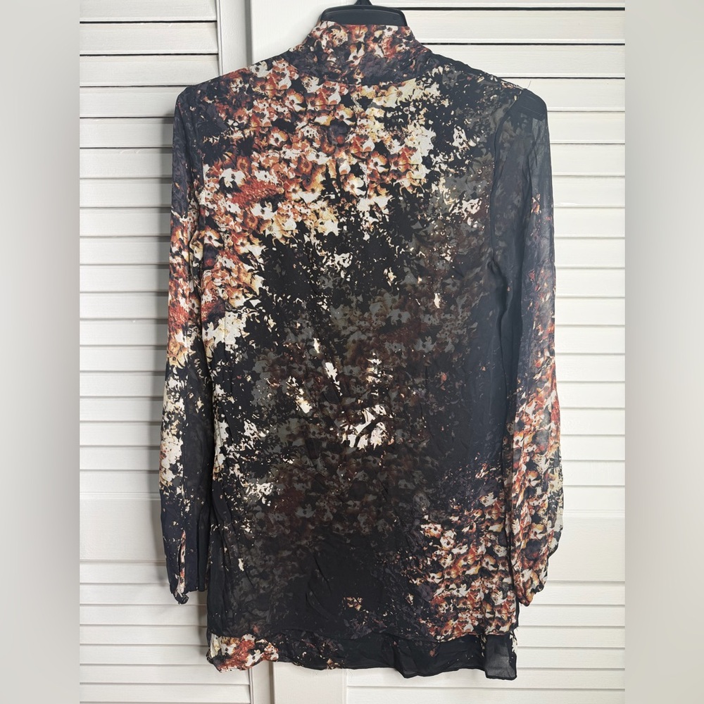 Intermix 100% Silk Tie Neck Tunic / Mini Dress – Size P (Petite) - Picture 7 of 10